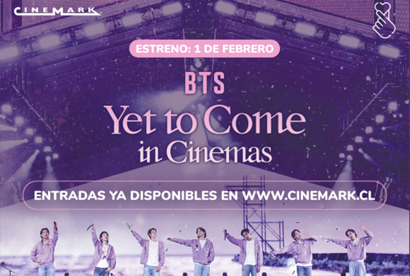 Comenzó preventa en Cinemark Chile BTS: “Yet to Come in Cinemas”