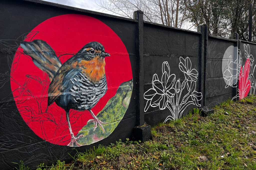 Naturaleza y sostenibilidad inspiran mural de 25 metros inaugurado en&nbsp;Llanquihue